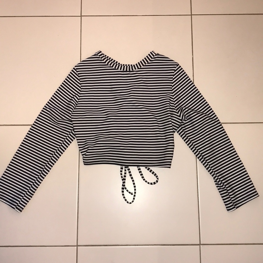 Neoprene Cropped Workout Top